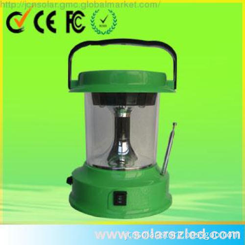 solar lamp with radio for outdoor activities